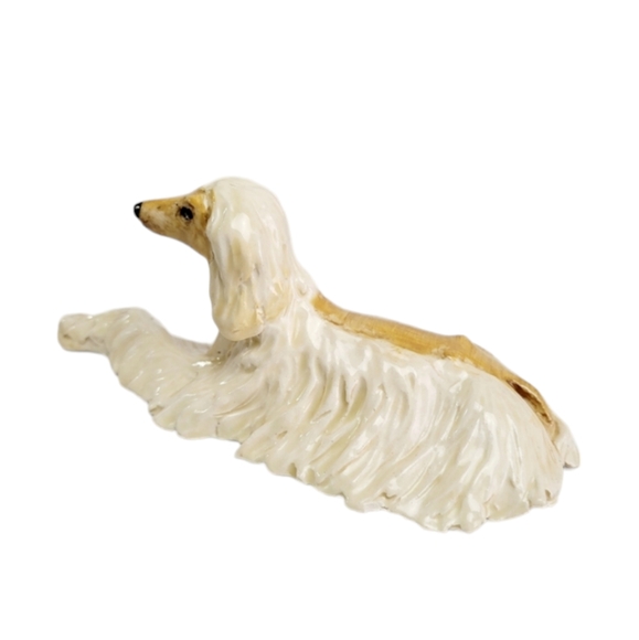 Designs in Clay Lying Afganhound Dog Signed by Donna Eddy 2010' Redlands Ca USA - Picture 9 of 15